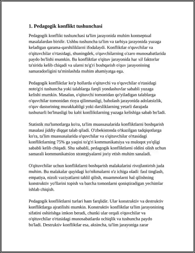 PEDAGOGIK KONFLIKT EVOLYUTSIYASI MUAMMOSI 3