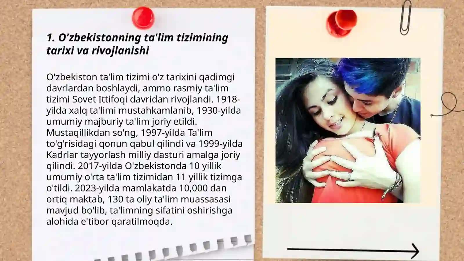 O'zbekiston Respublikasining ta'lim tizimining afzalligi va o'ziga xosligi 3
