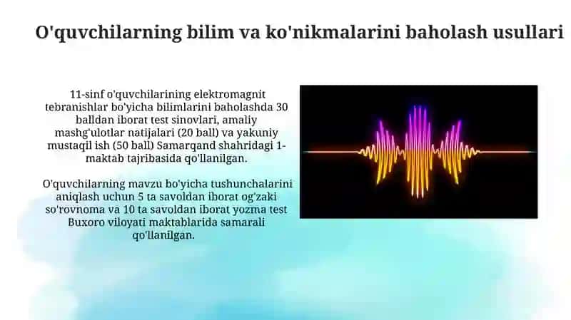 11- sinfda elektromagnit tebranishlar mavzusini o'qitish metodikasi 3