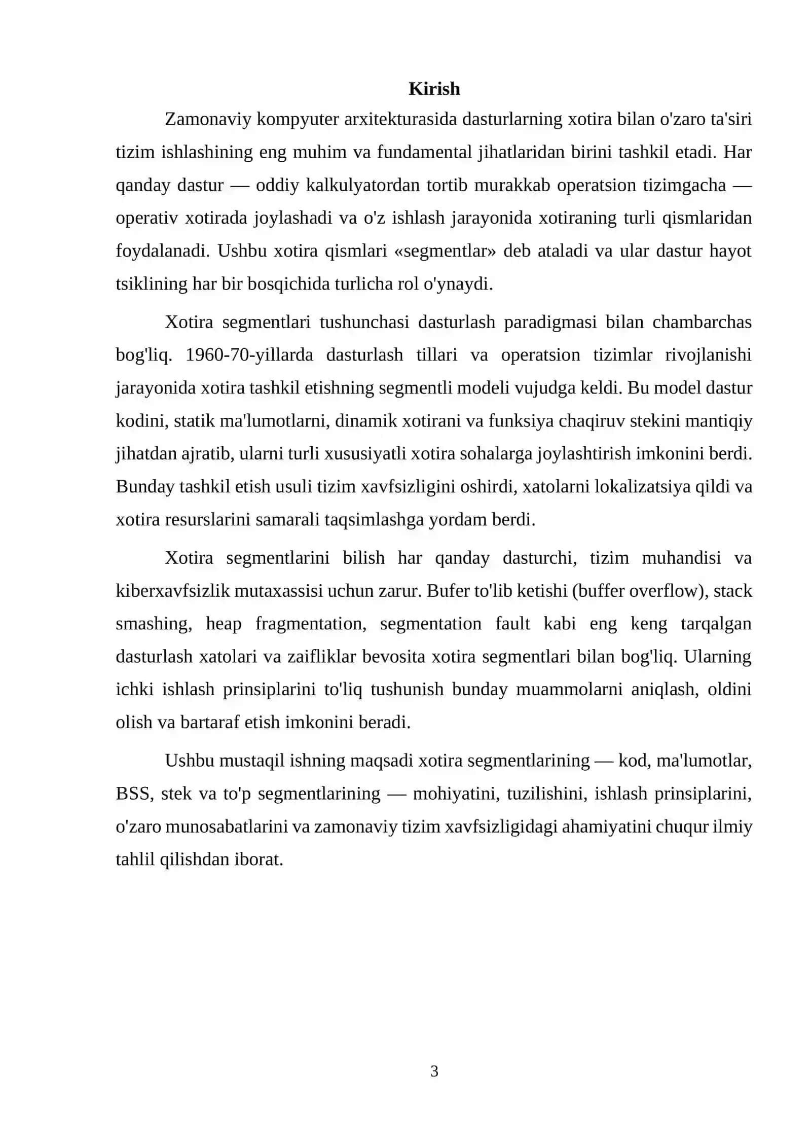 Xotira segmentlari va ularning ishlash prinsiplari 3