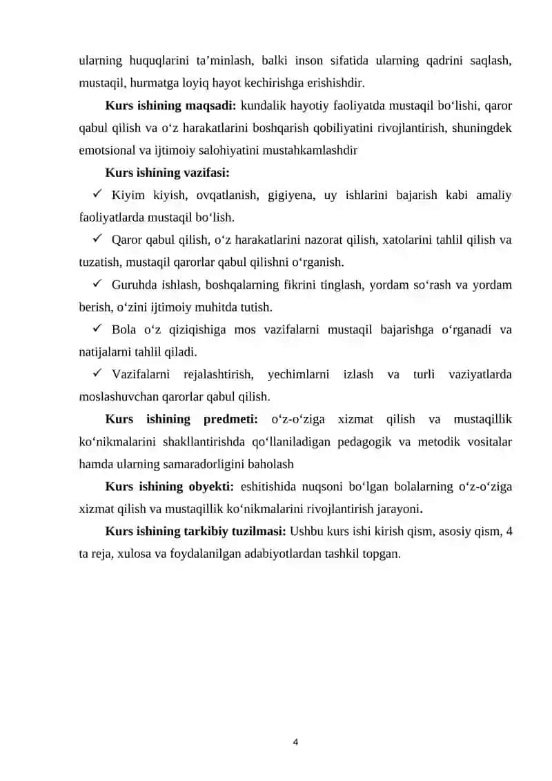 Eshitishida nuqsoni bo‘lgan bolalarni o‘z o‘ziga xizmat qilish va mustaqillik ko‘nikmalarini shakllantirish 3