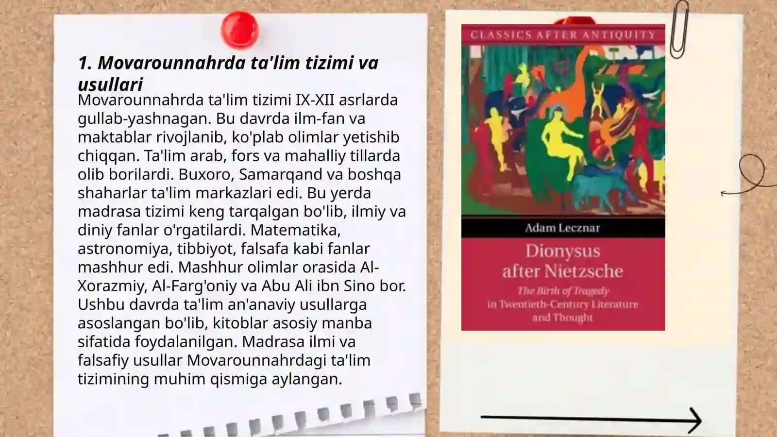 Movarounnahrda ta'lim-tarbiya va pedagogik fikrlar 3