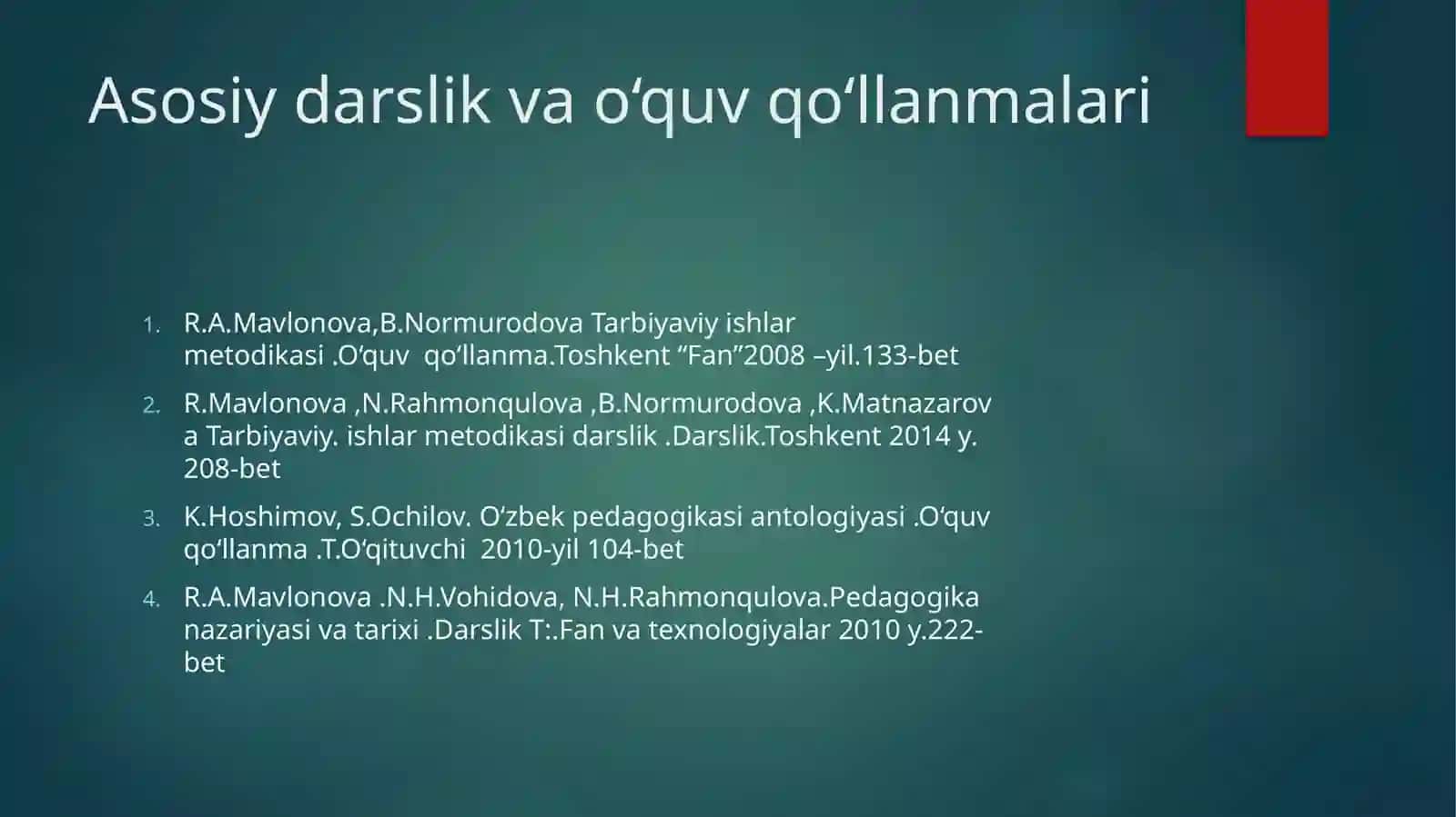 Boshlang’ich ta’limda tarbiya nazariyasining tarkibiy qismlari 3
