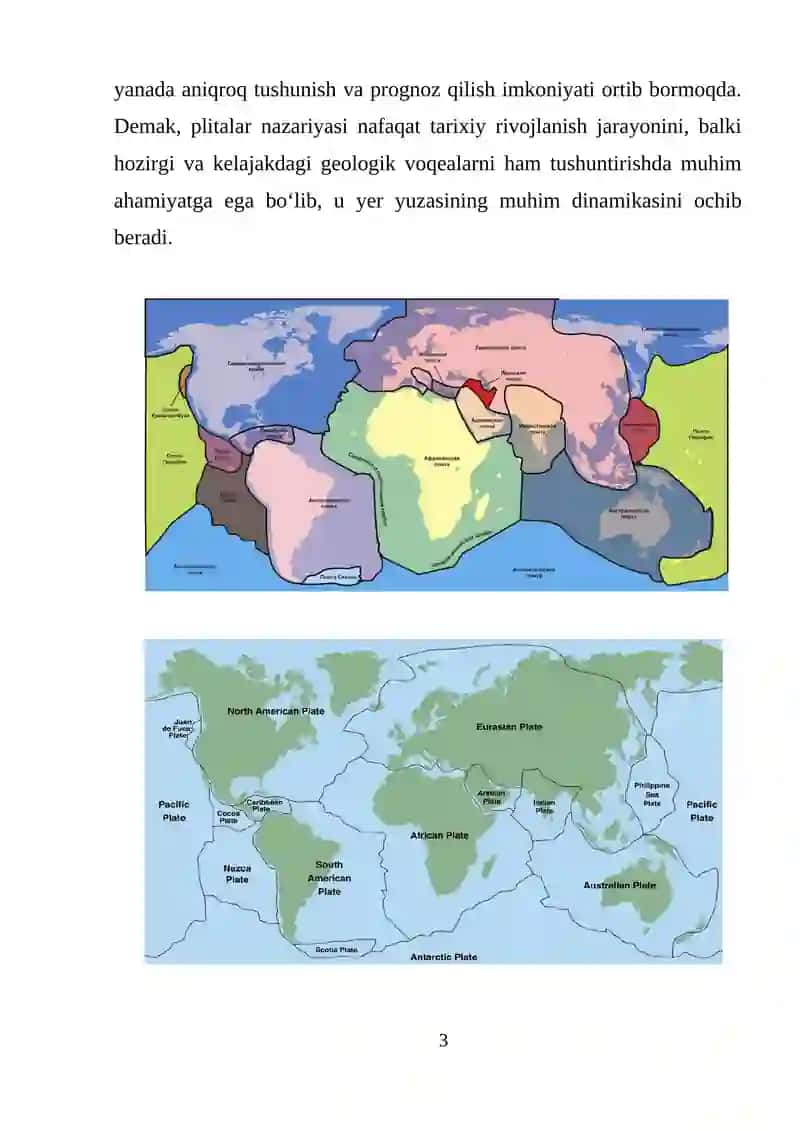 Tektonik plitalar 3