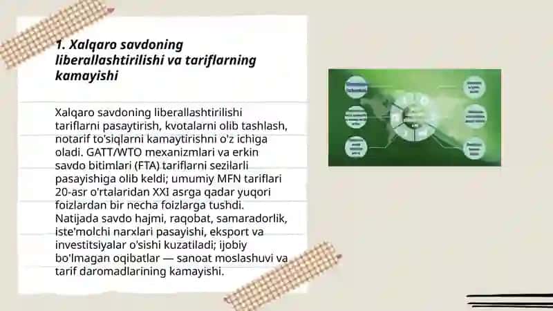 Jahon iqtsisodiyotini globalashuvining harakatlantiruvchi kuchlari, belgilari va shakillari 3