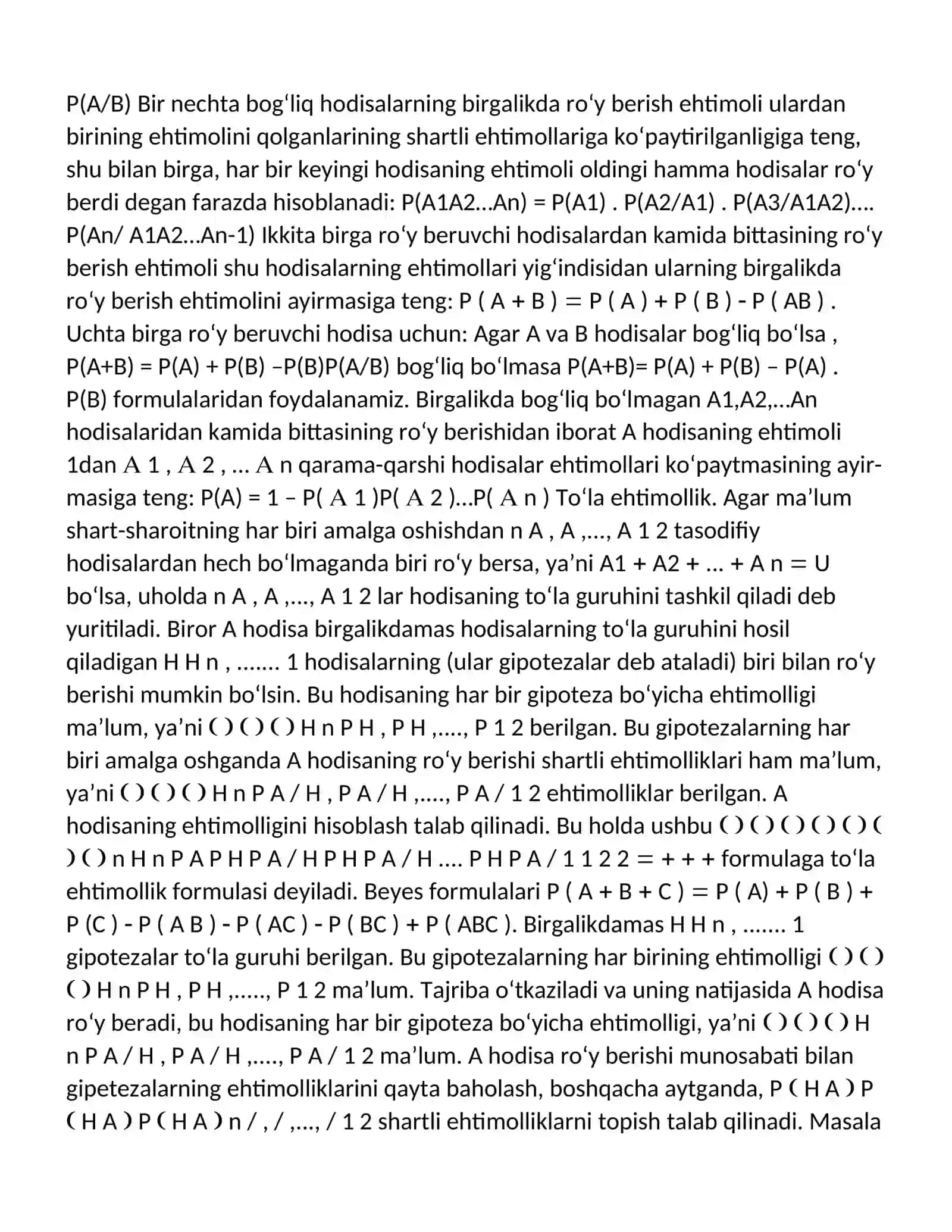 Ehtimolning klassik, geometrik va statistik ta’riflari 3