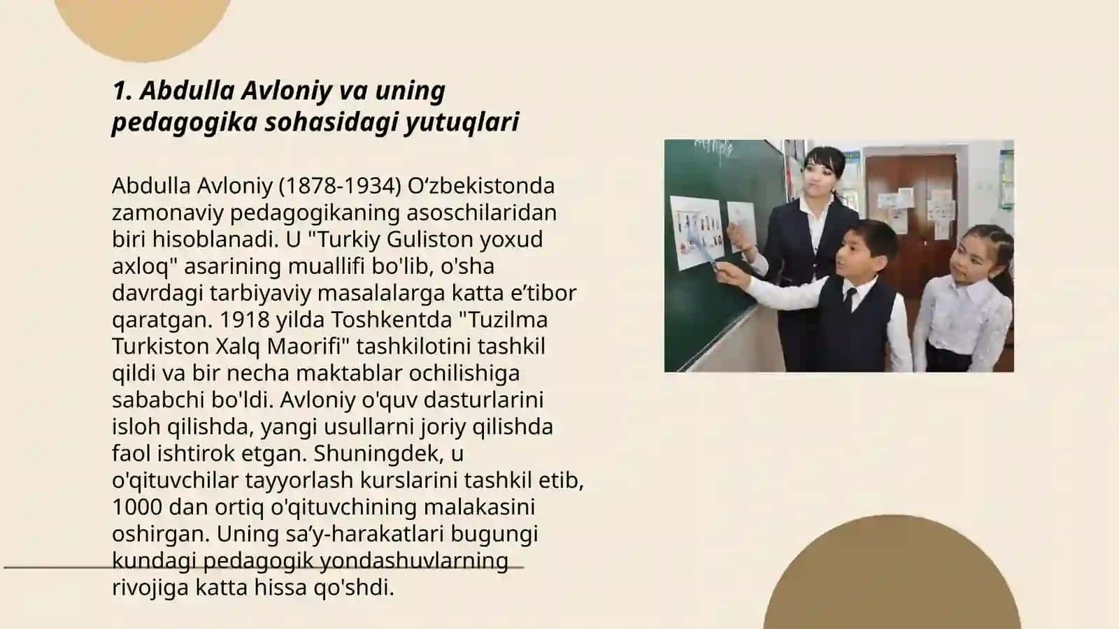 Abdulla Avloniyning pedagogik faoliyati va ta'lim tarbiya haqidagi qarashlari 3