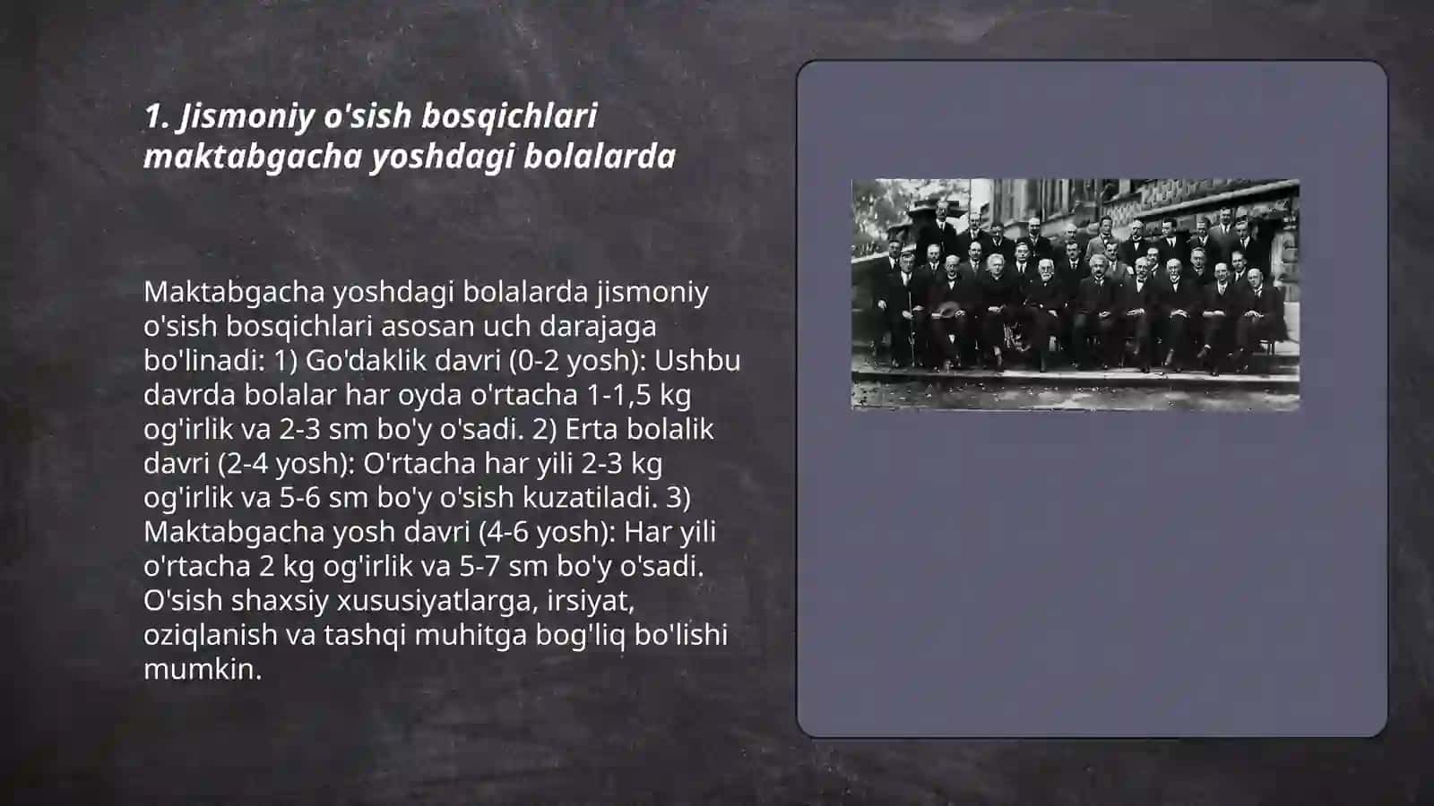 Maktabgacha yoshdagi bolalarda o'sish va rivojlanishning umumiy imkoniyatlari 3