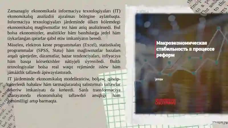 Informaciya texnologiyalarınıń ekonomikalıq analizdegi roli hám áhmiyeti 3