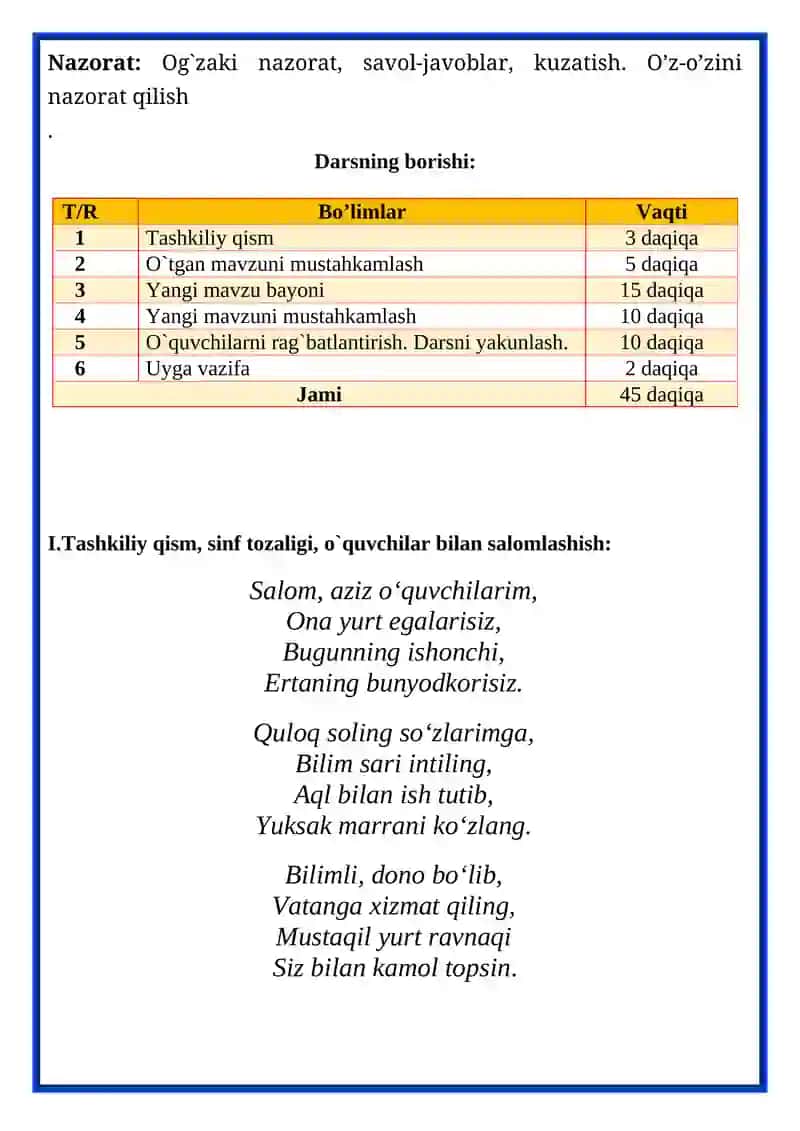7- SINF BIOLOGIYA. ODAM VA HAYVONLARNING ORGANLARI VA ORGANLAR SISTEMASI 3
