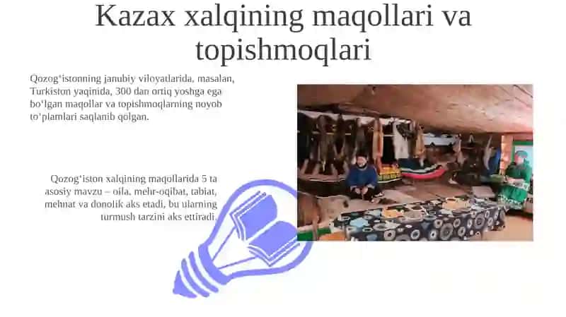 Qozoq xalqi milliy urf odatlari va yashash tarzi 3