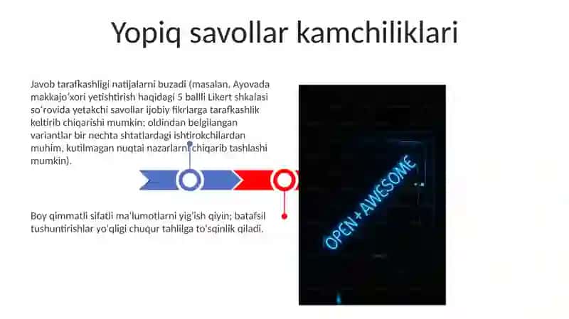 Ochiq va Yopiq Savollar Qanday Bo'ladi va Afzalillari Kamchiliklar 3