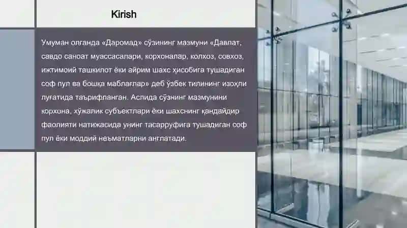 Chakana va ulgurji savdo korxonalarining daromadlilik darajasi 3