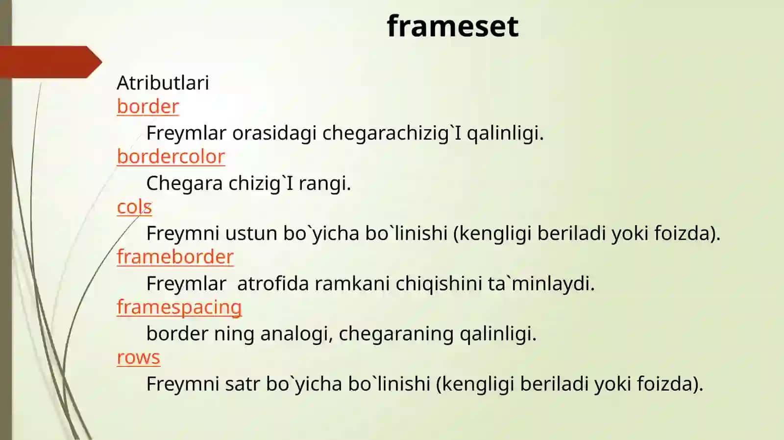 Freymlar va murojaatlar 3