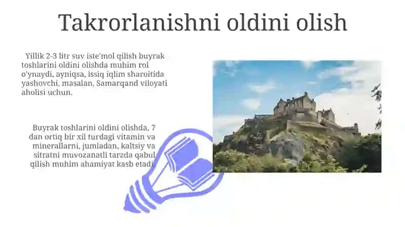 Buyraklarda utar toshlarni hosil boʻlishi va davolash yoʻllari 3