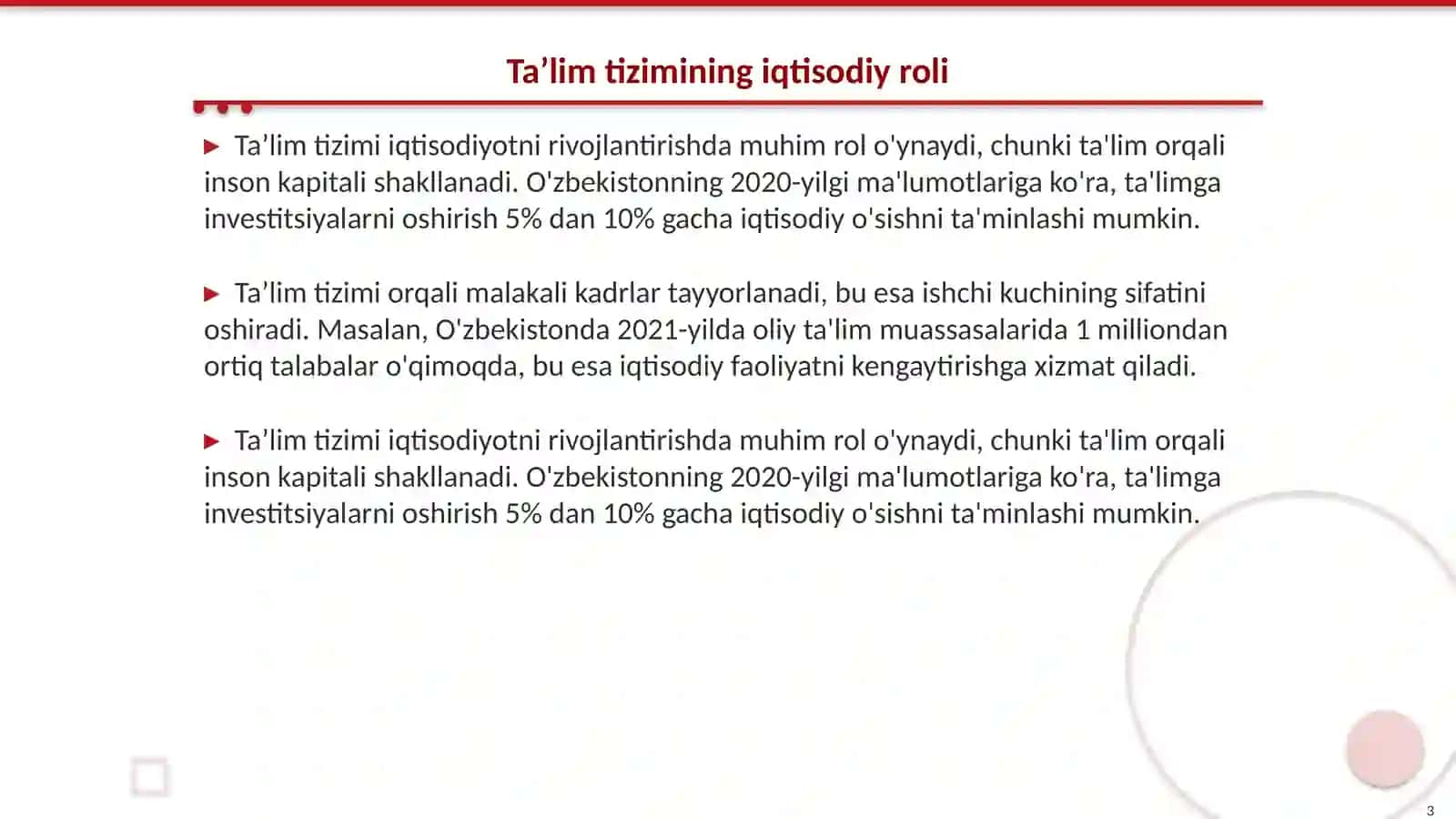 Taʼlim tizimi iqtisodiyoti 3