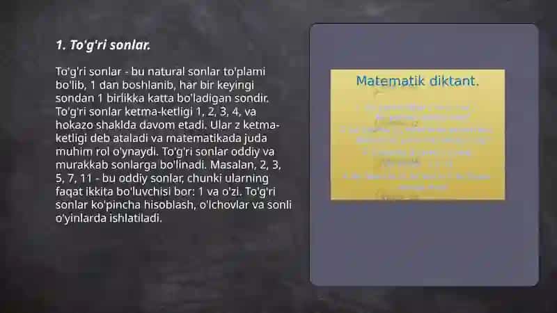Nomanfiy butun sonlar 3