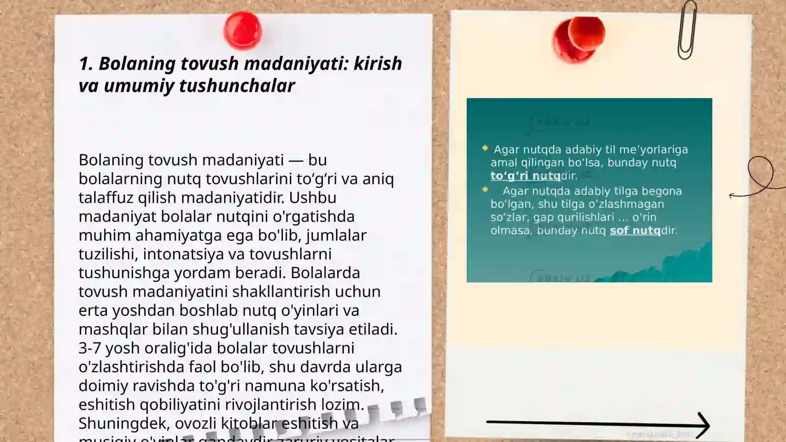 Bolaning tovush madaniyati: kirish va umumiy tushunchalar 3