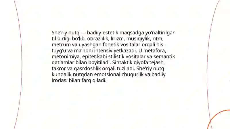 She'riy nutq tushunchasi 3