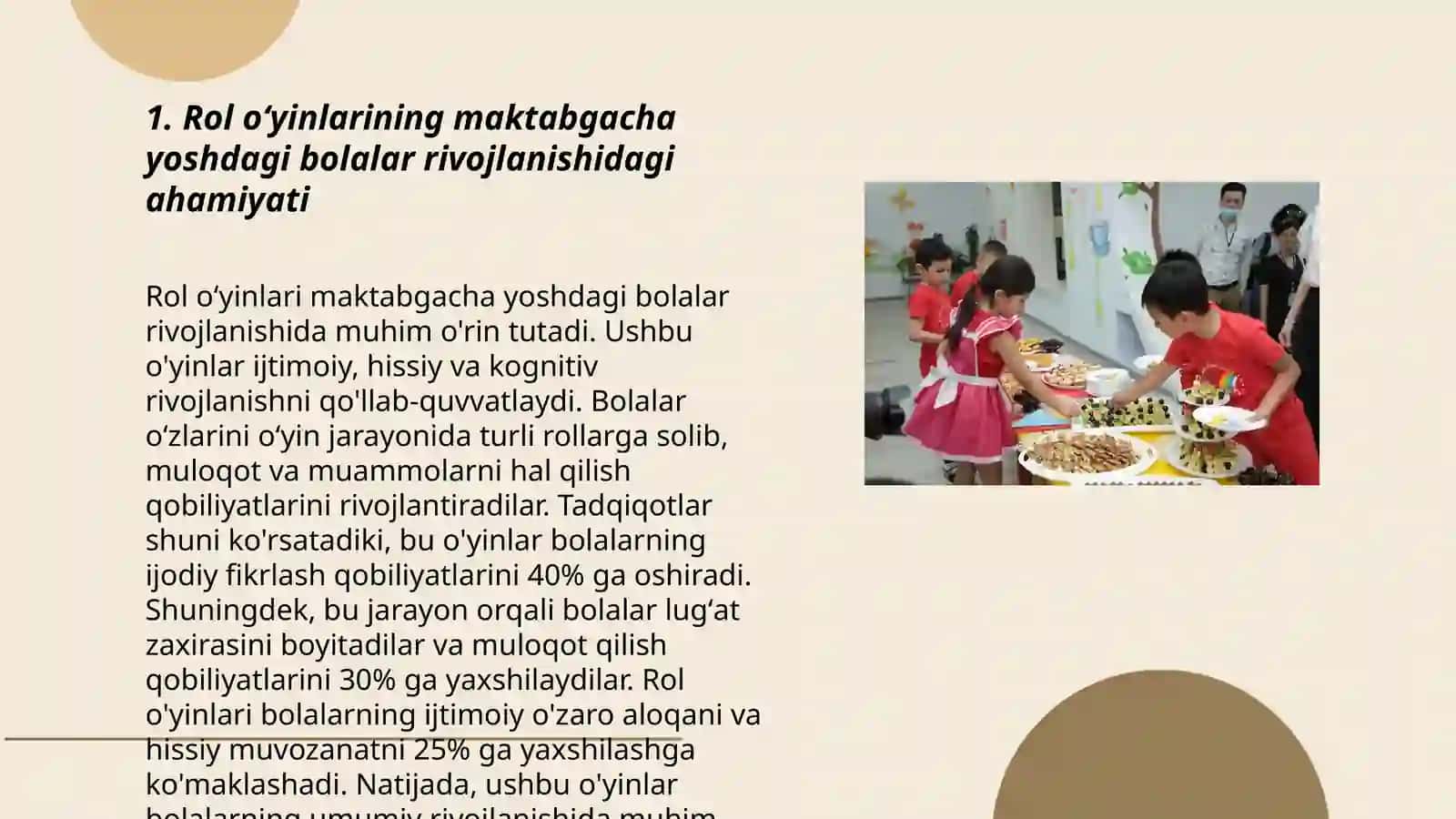 Maktabgacha yoshdagi bolalarda rolli oʻyinlar 3