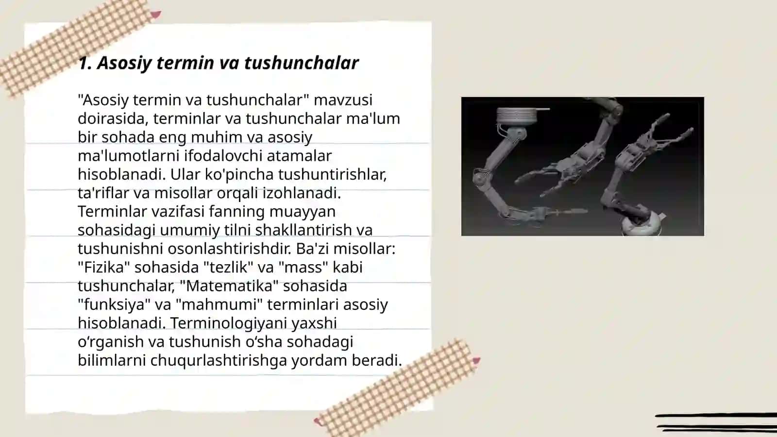 Munisaning robototexnika asoslari fanidan tayyorlagan taqdimoti 3