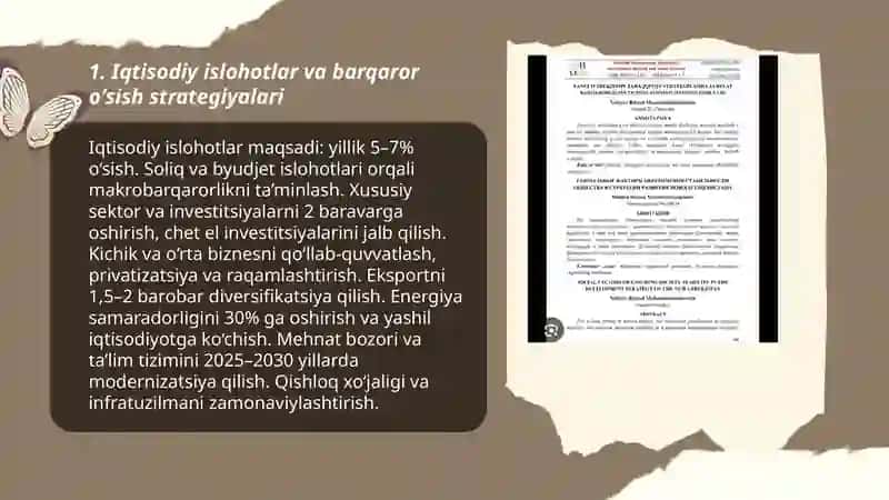 Yangi Oʻzbekiston yangilanish va taraqqiyot omillari 3