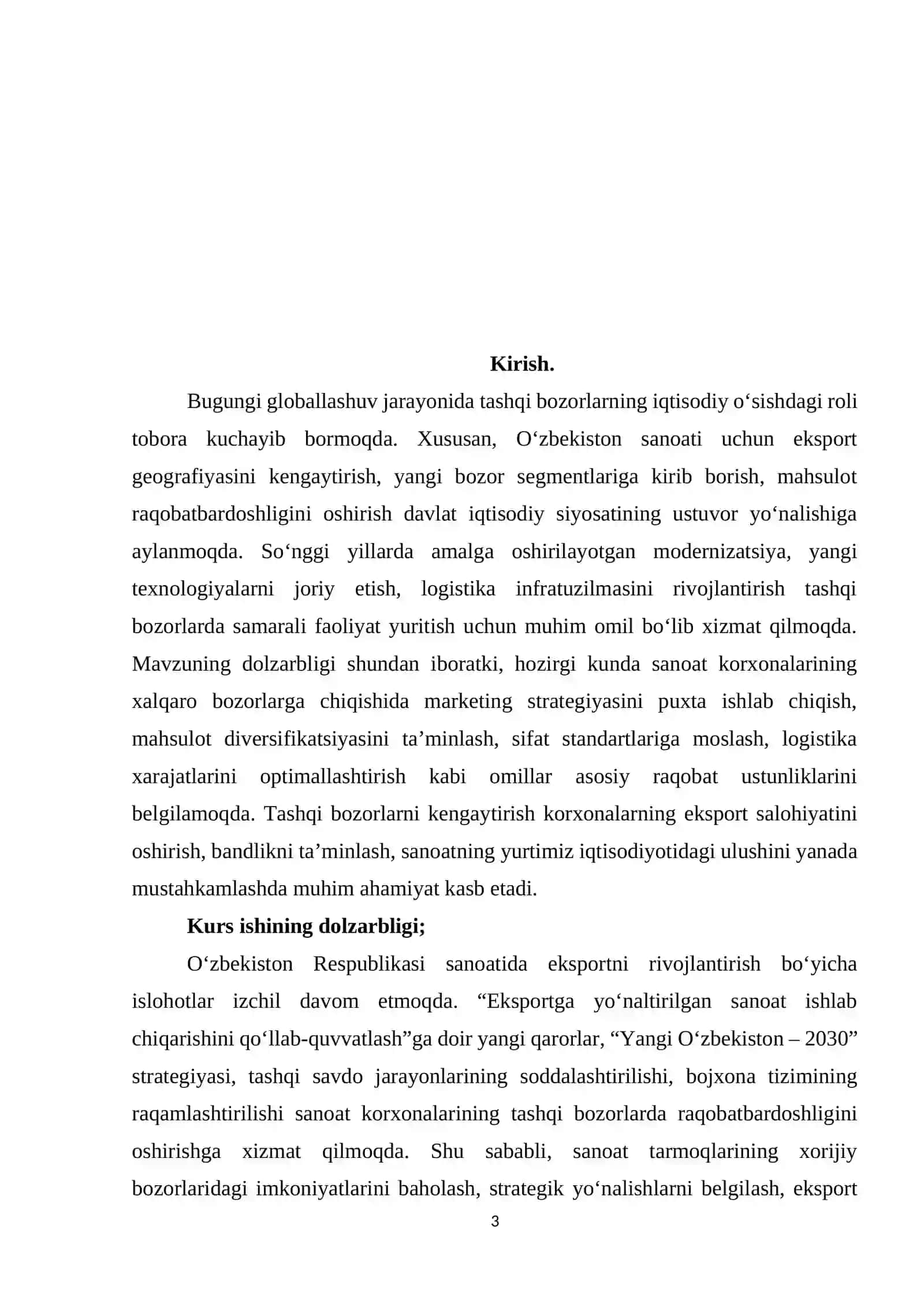 O‘zbekiston sanoatida tashqi bozorlarni kengaytirish strategiyalari 3