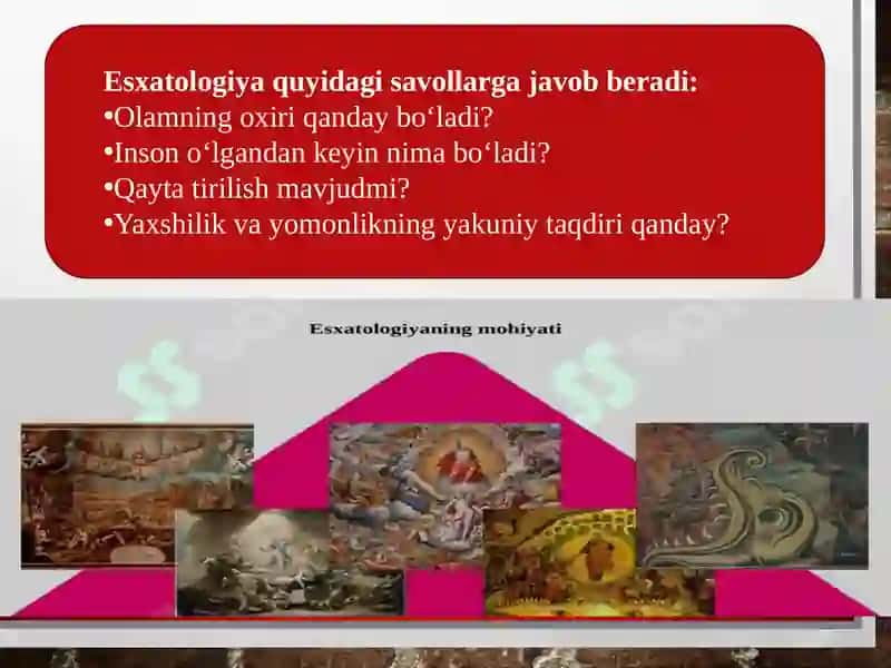 Esxatologiyaning mohiyati qiyomat va oxirat dunyosi 3