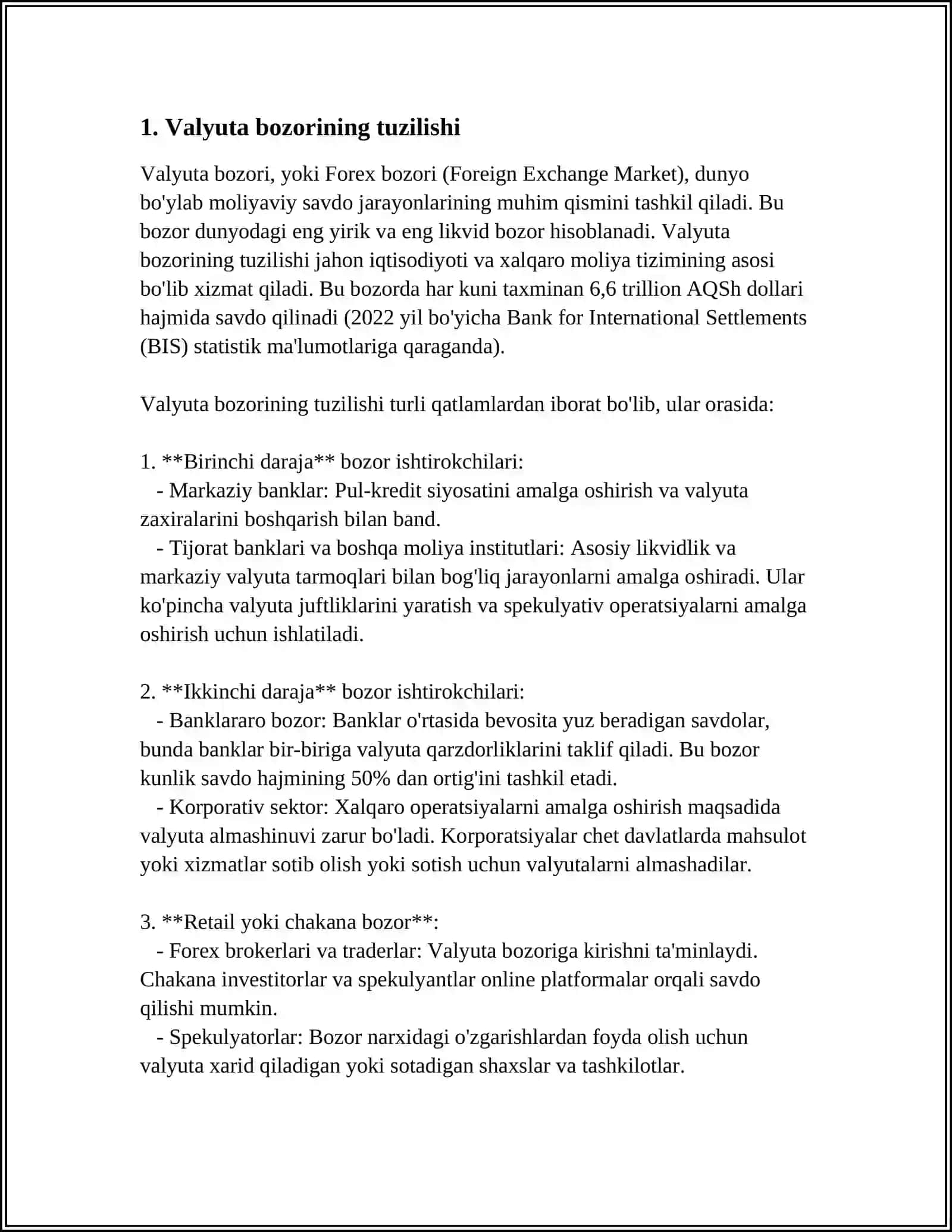 VALYUTA KURSI VA UNGA TA’SIR KO’RSATUVCHI OMILLAR 3