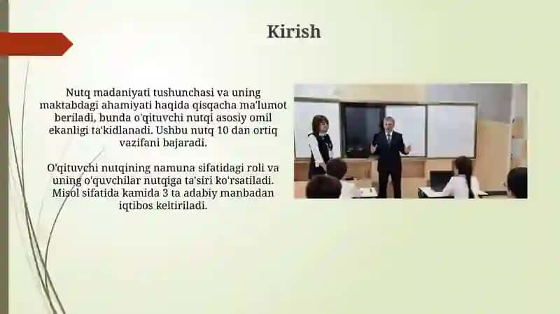 Nutq madaniyatini shakllantirishda oʻqituvchi nutqining namuna sifatidagi roli 3