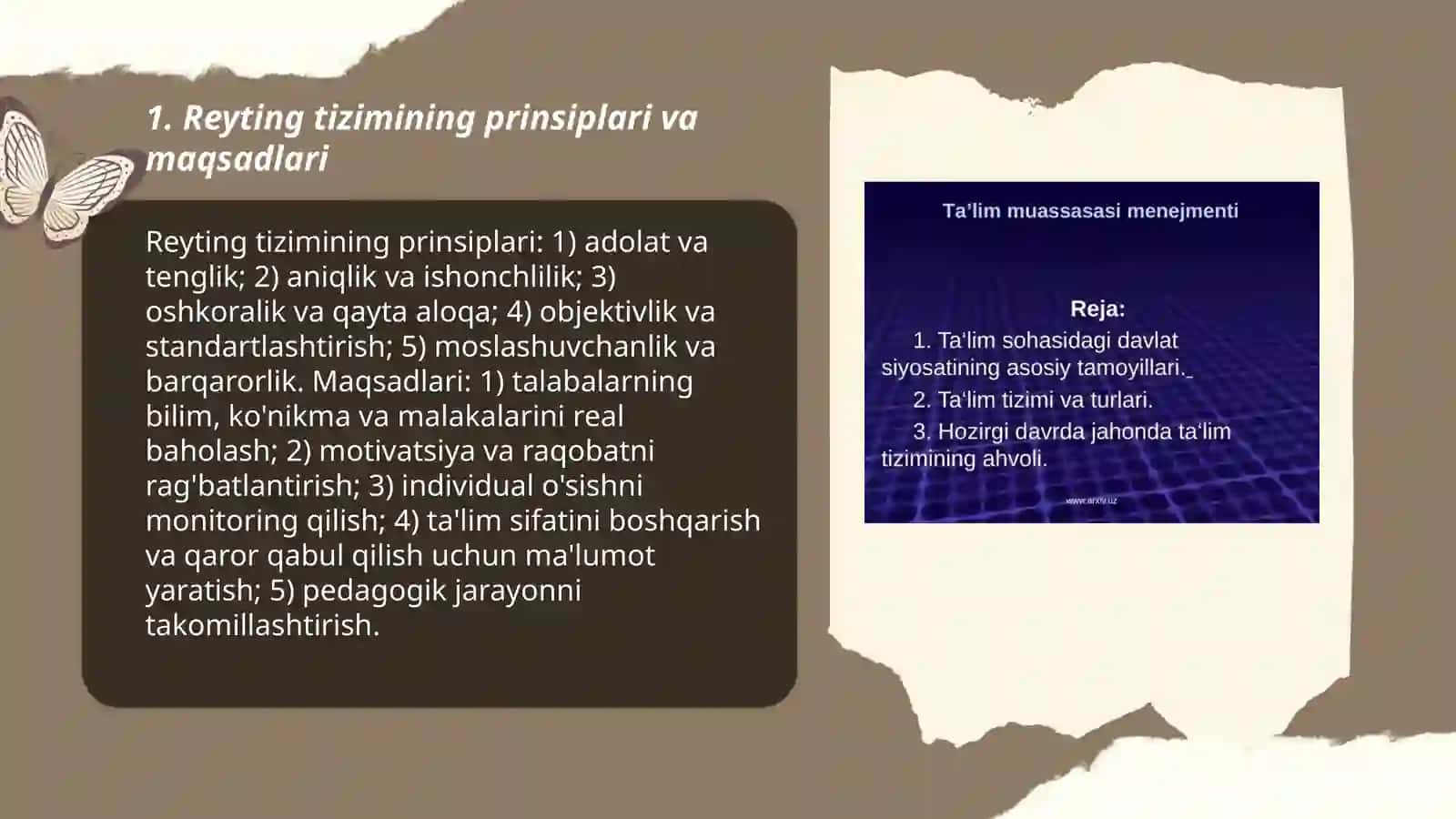 Talabalarning bilim, kònikma va malakalarini baholashni reyting tizimi 3