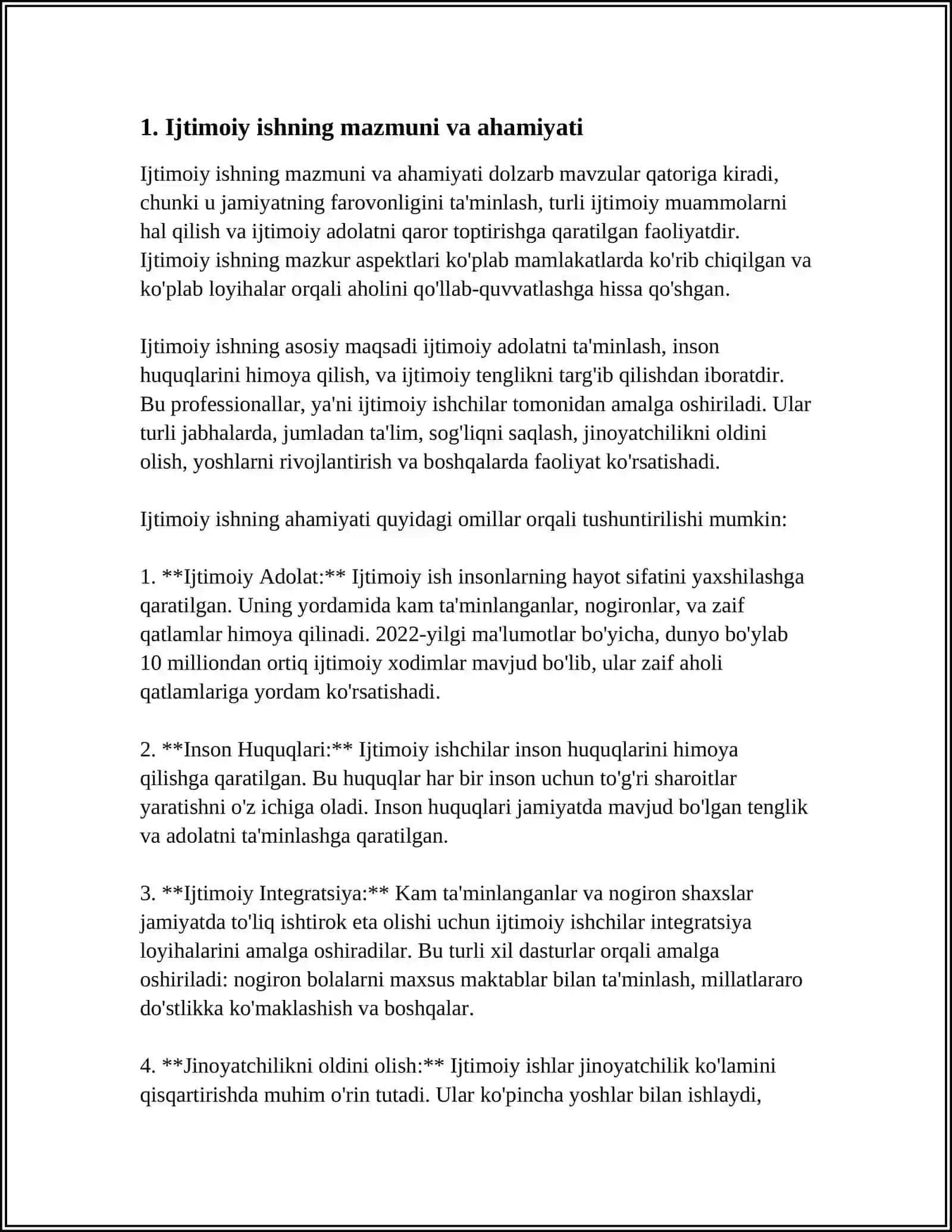 Ijtimoiy ish va ijtimoiy ta'minot: asosiy tushuncha va istiqbollari 3