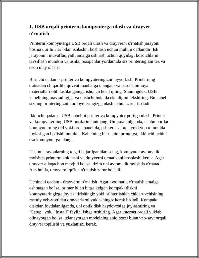 PRINTER VA QURILMALARNI ULASH 3