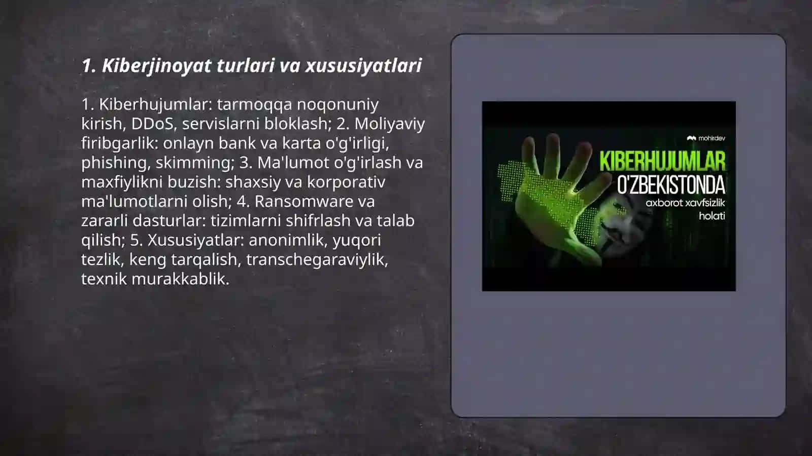 Kiberjinoyat va unga qarshi kurash 3