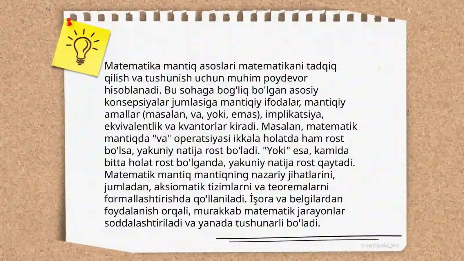 Matematik mantiq asoslari 3