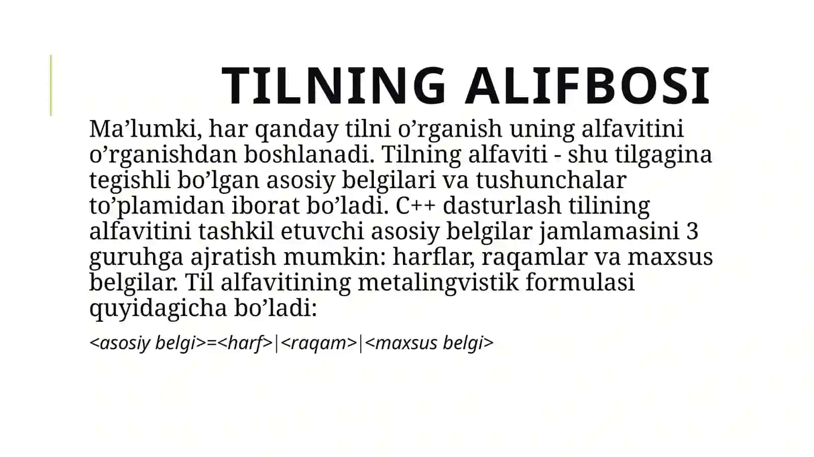 Dasturlashning asosiy tushunchalari 3