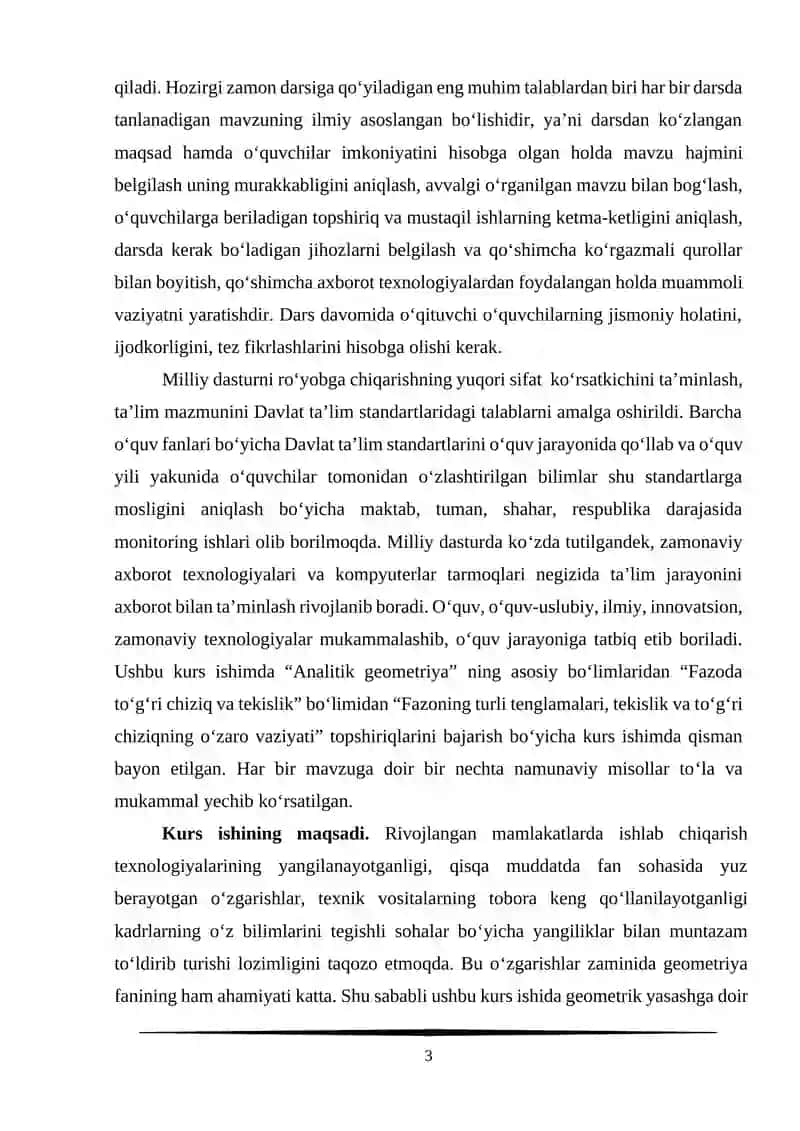 Fazoda to‘g‘ri chiziqning turli tenglamalari 3