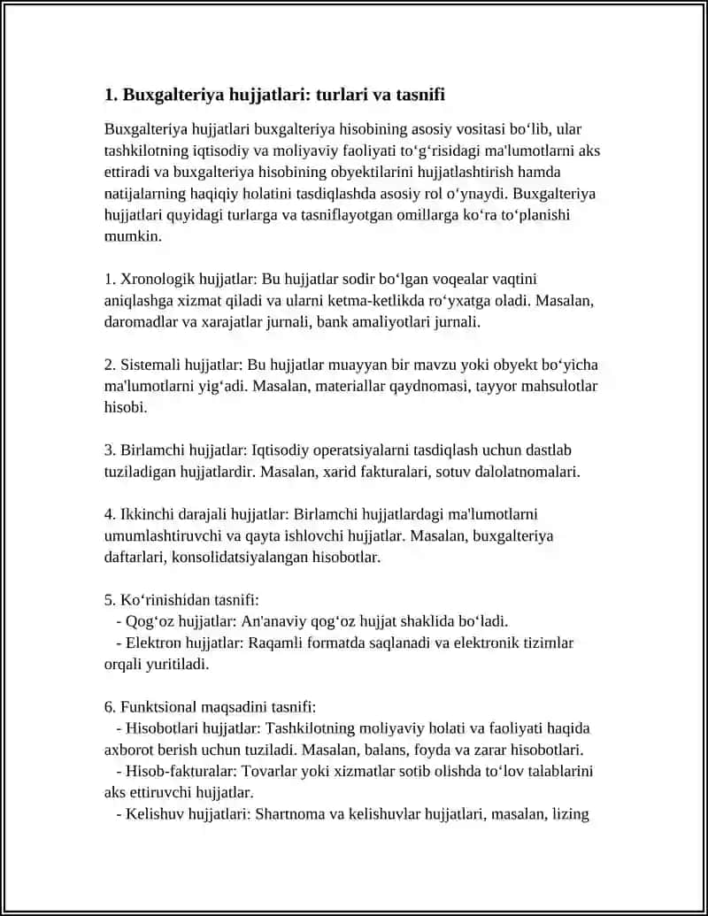 BUXGALTERIYA HISOBI HUJJATLARI 3