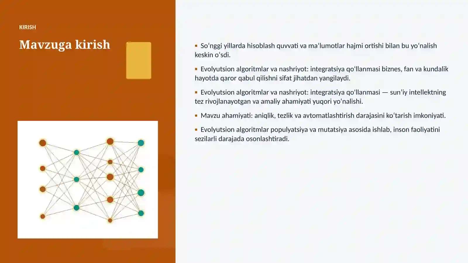 Evolyutsion algoritmlar va nashriyot: integratsiya qo'llanmasi 3