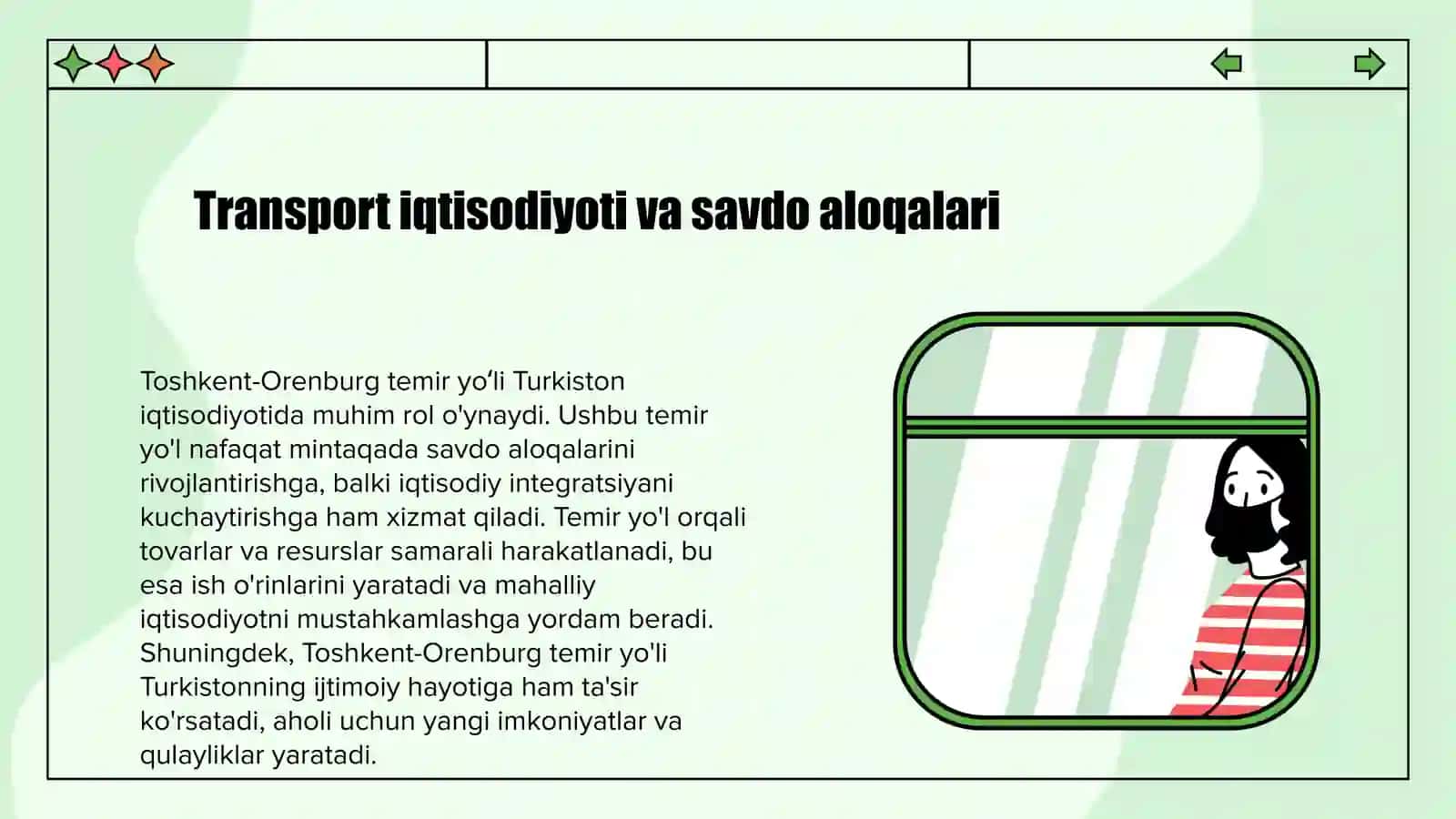 Toshkent-Orenburg Temir yoʻli va uning Turkiston iqtisodiy-ijtimoiy hayotida tutgan oʻrni. 3