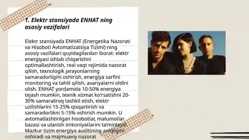 Elektr stansiya pog’onasida ENHAT ni o’rganish 3