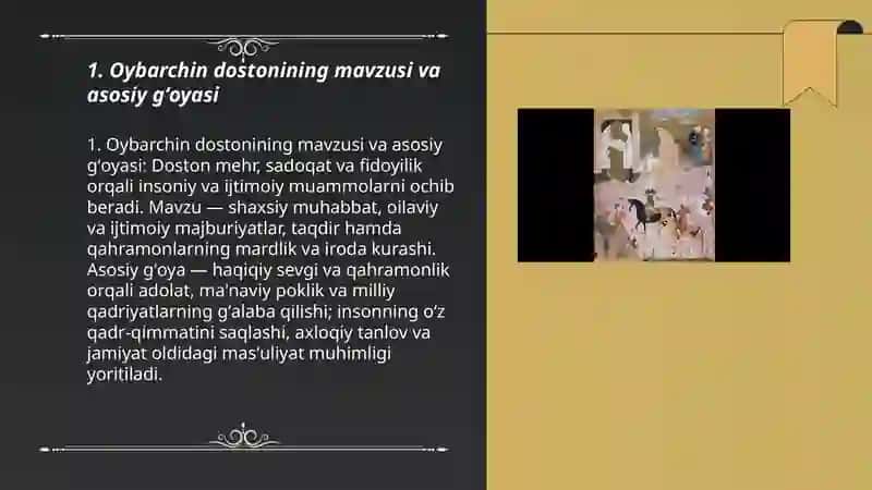 Oybarchin dostoni tahlili 3