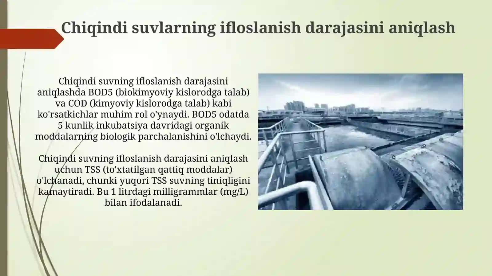 Chiqindi Suvlarining Ifloslanish Darajasini Baholash 3