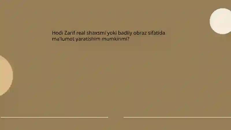 Hodi Zarif hayoti va ijodiy faoliyati 3