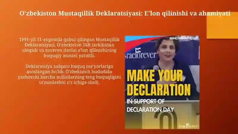 Oʻzbekiston mustaqilligining e'lon qilinishi va uning tarixiy ahamiyati 3