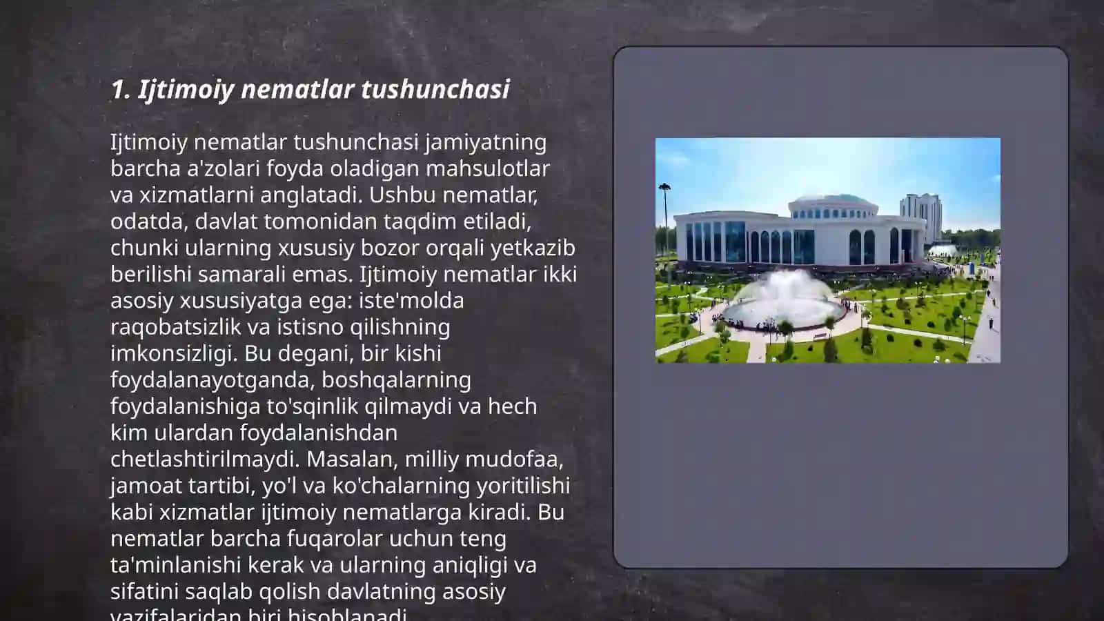 Ijtimoiy nematlar samarali va raqobatli taminot mikro iqtisod prz 3
