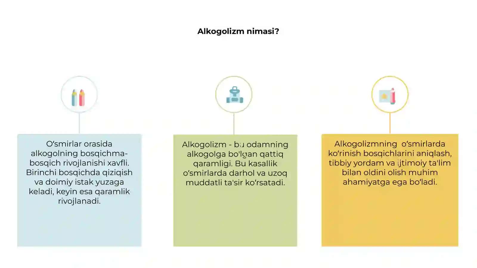 Alkogolizm va uning oʻsmirlarda koʻrinish bosqichlari 3