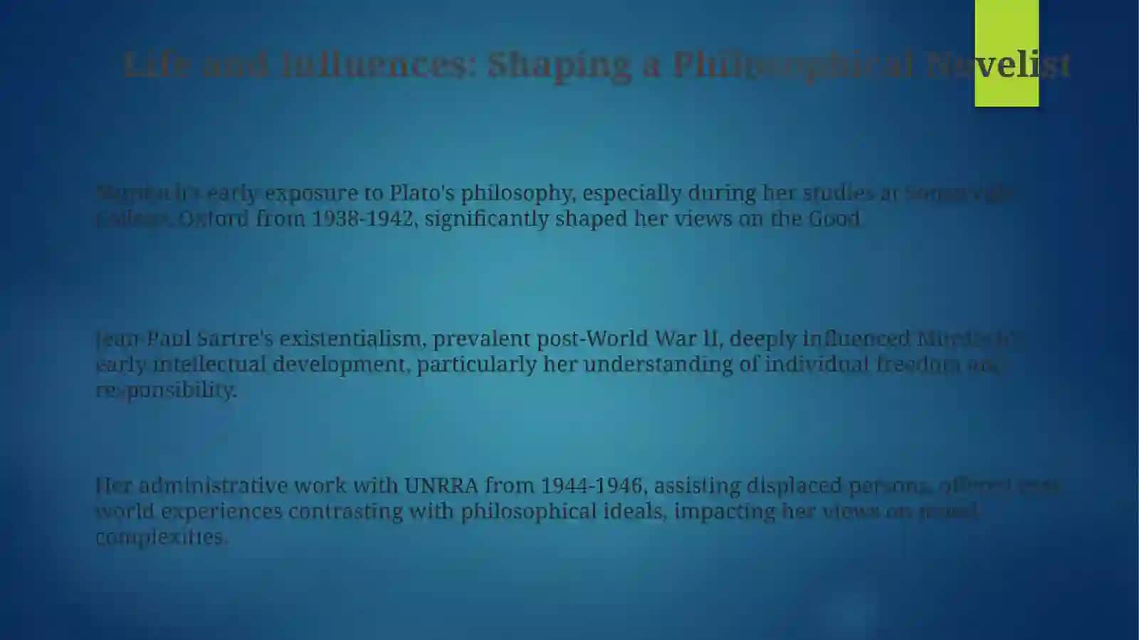 The Philosophy of Iris Murdoch 3