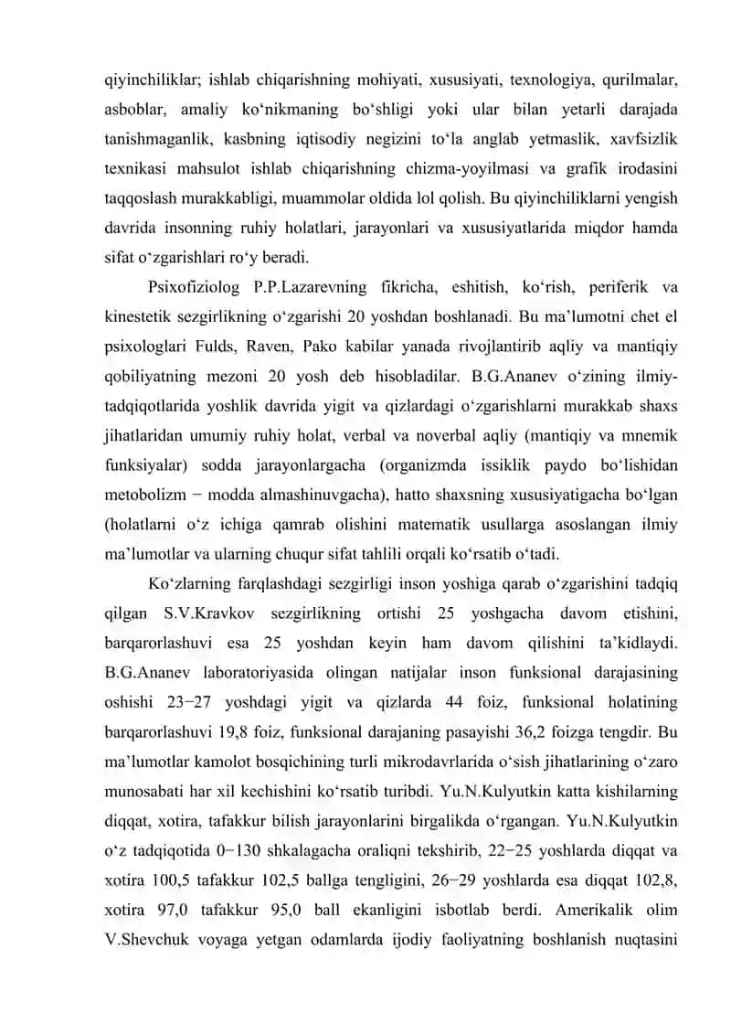 Yoshlik, yetuklik va keksalik davrining psixologik xususiyatlari 3