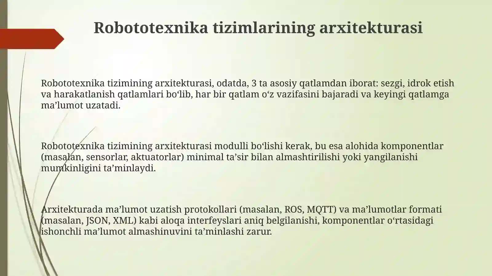 Robototexnika tizimlari loyhalash 3